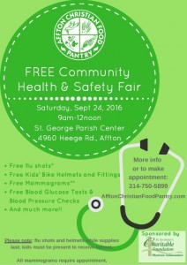 2016 Health Fair Flyer